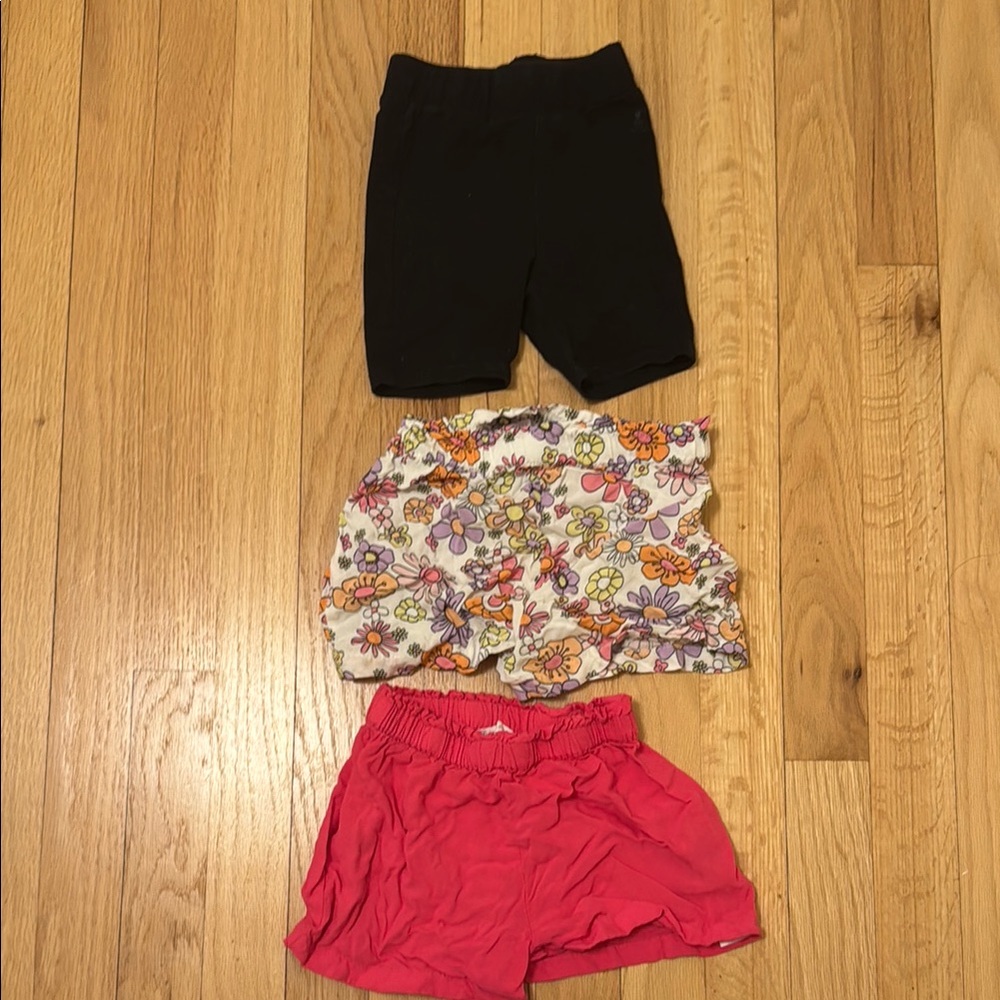 Floral and Pink Kids Shorts Set